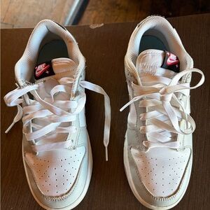 Nike White and Cream Sneakers